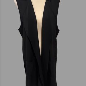 Kensie Black Open Front Vest